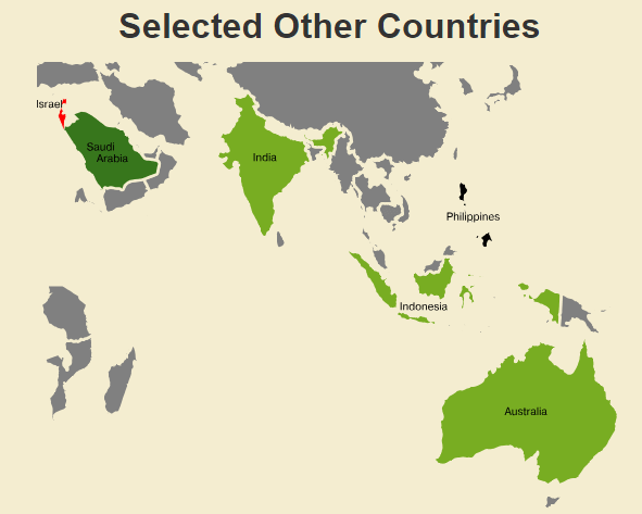 cannabis legality in rest of world - map